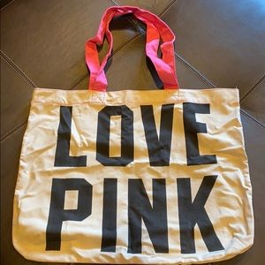 NWOT-Victoria Secret PINK Canvas Tote